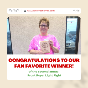 Fan Favorite Winner of the Second Annual Front Royal Light Fight