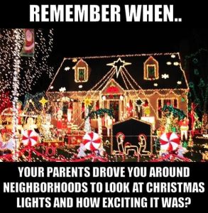 Do you like to look at Christmas lights?